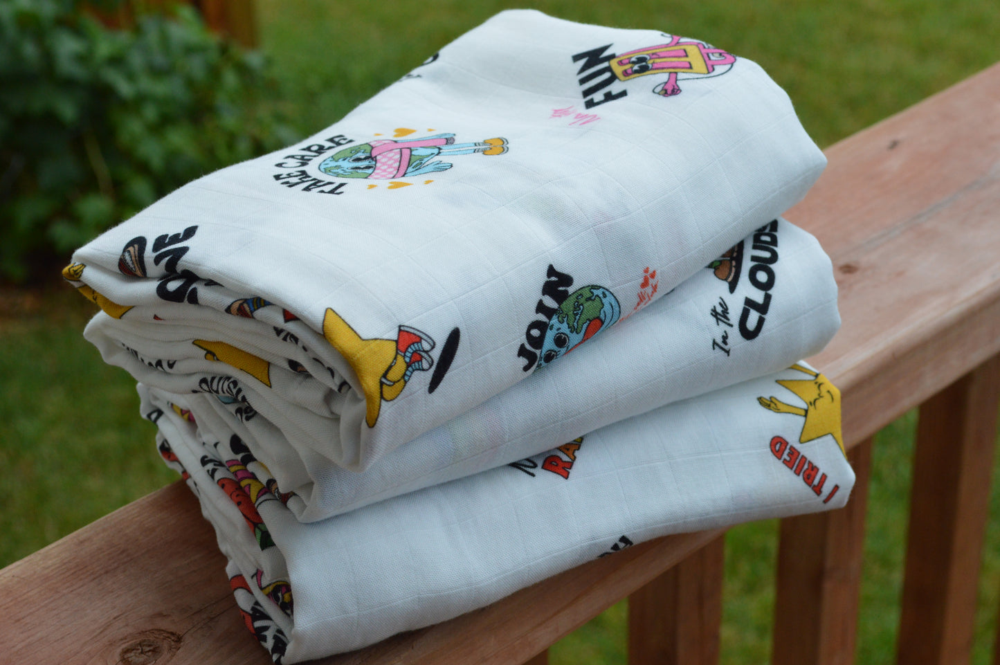 Muslin Swaddle - Retro Party (1 pack)