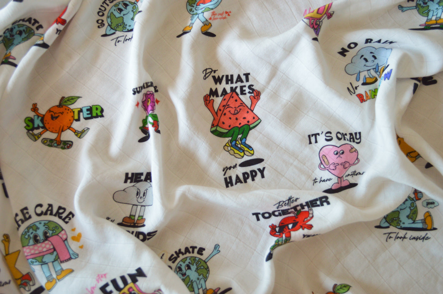 Muslin Swaddle - Retro Party (1 pack)